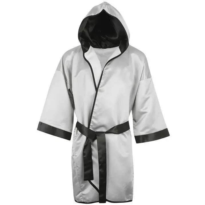 Prime Full-Length Satin Boxing Robe with Hood Dummy Type