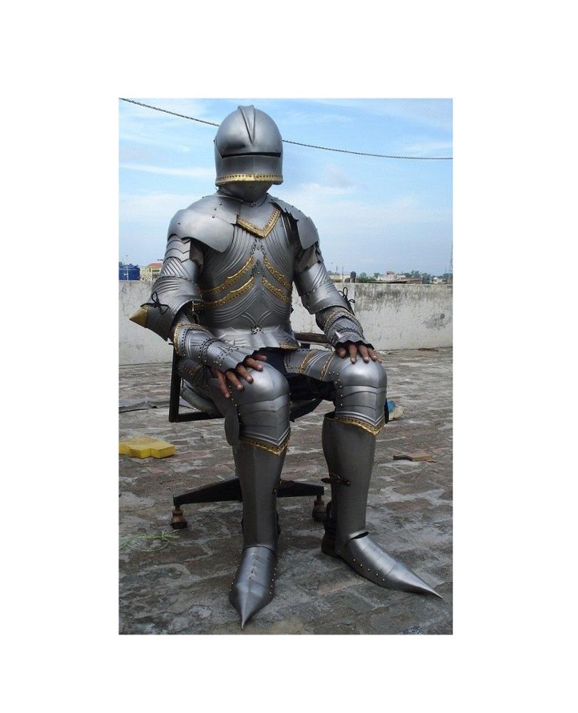 medieval armour moletom com capuz