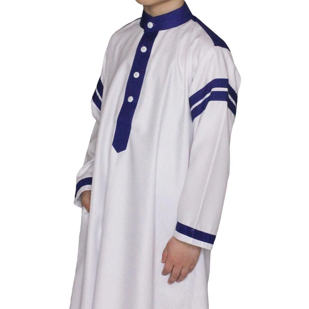 Dubai Moroccan 2023 Shiny Muslim Abaya Thobe Kaftan For Boys Summer ...