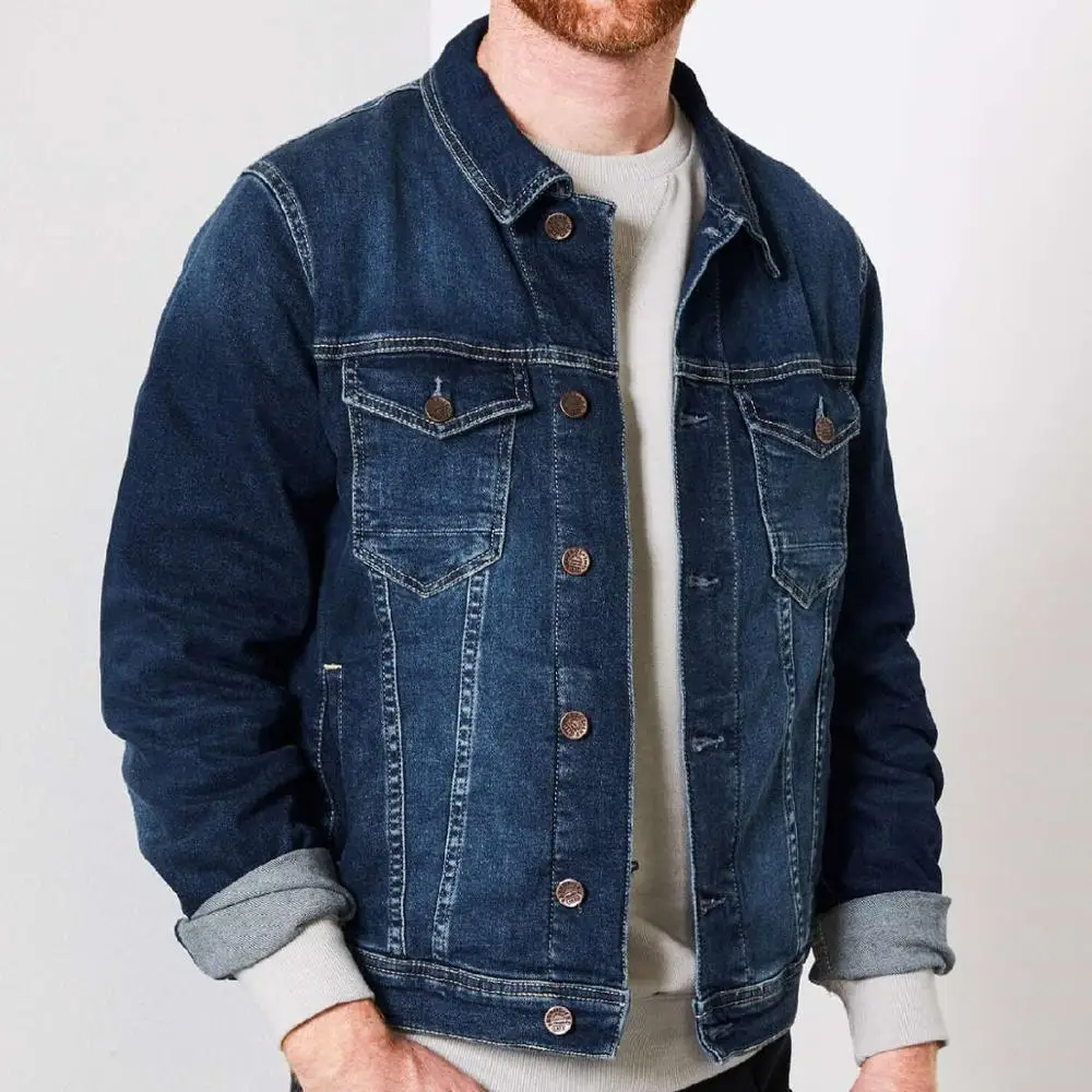 O E M Wholesale Denim Jeans Varsity Jackets Coat Slim Fit Distressed ...