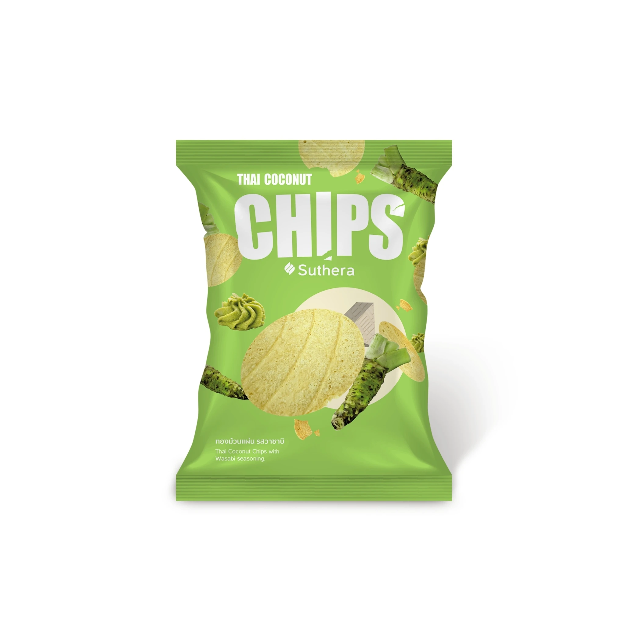 thai coconut chips wasabi seasoning crispy chips product from