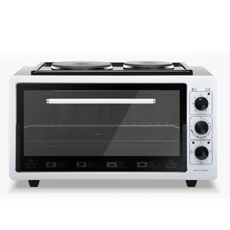 Source 42 LITER WHITE BODY COLOR 3 FUNCTIONS MIDI OVEN WITH THERMOSTAT u0026  MECHANICAL TIMER AND 2 HOT PLATES on m.alibaba.com