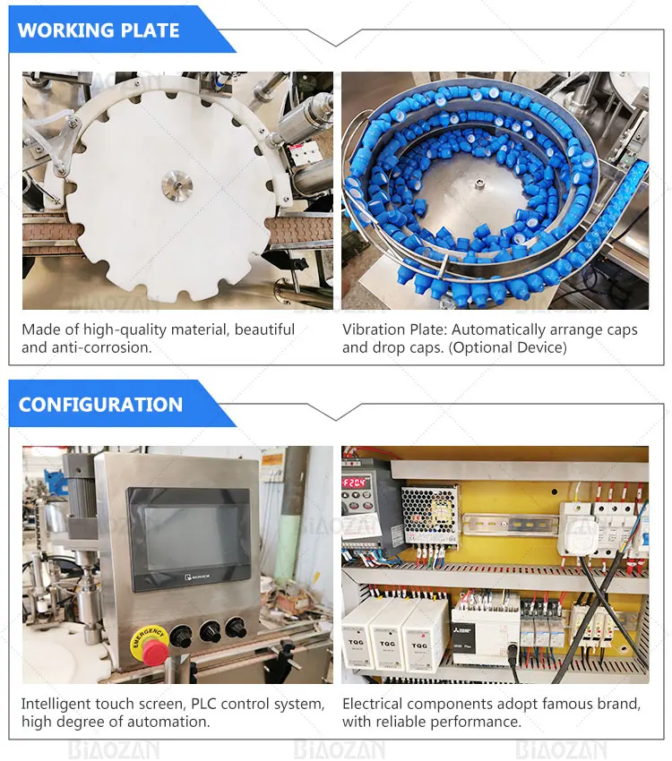 Alibaba Gold Supplier 20Ml Automatic E Liquid Bottle Tincture Filling Capping Machine