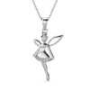 S925 With 18k White Gold Plated Pendant Necklace