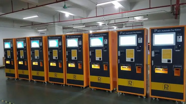 Solar Power on Street Autopay Station Pay and Display Parking Machine