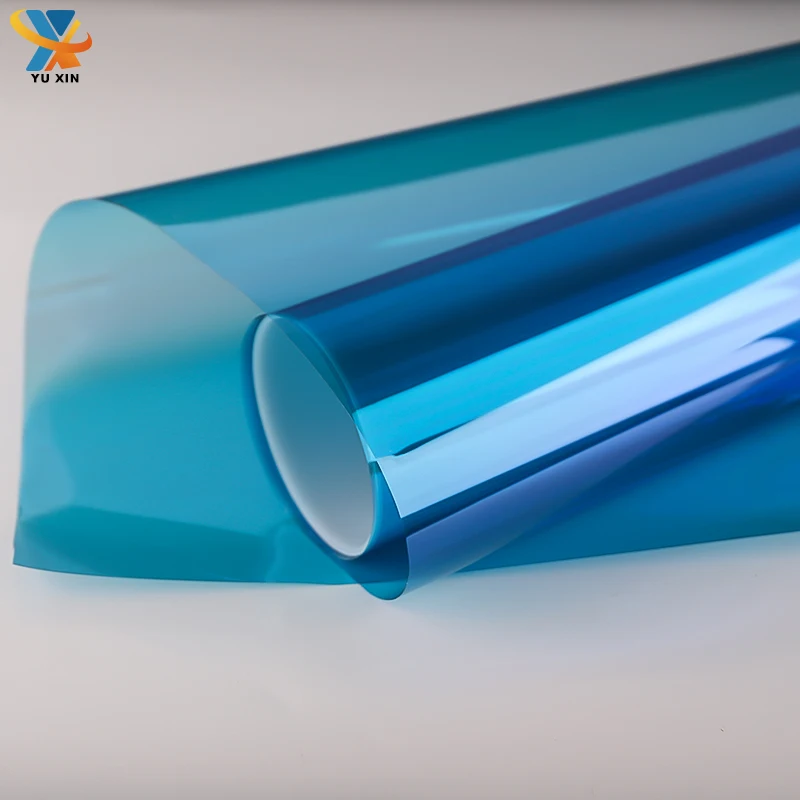thumbnail image 2 of 80% Transmission Blue Chameleon Car Window Tint Film – Nano Ceramic, 152cm X 50cm 2 of 5