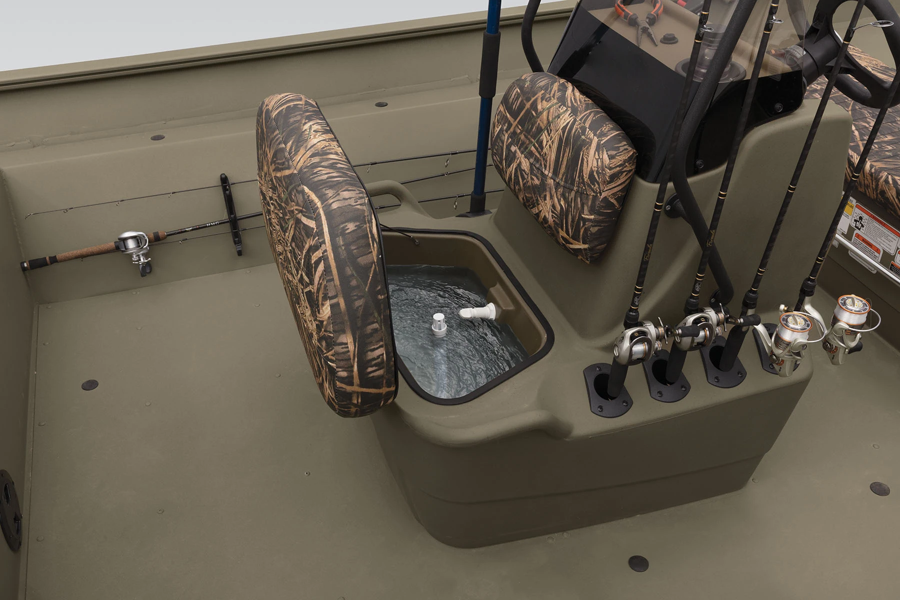 Ecocampor 18 Foot New Aluminum Fishing Flat Bottom Jon Boat With Center