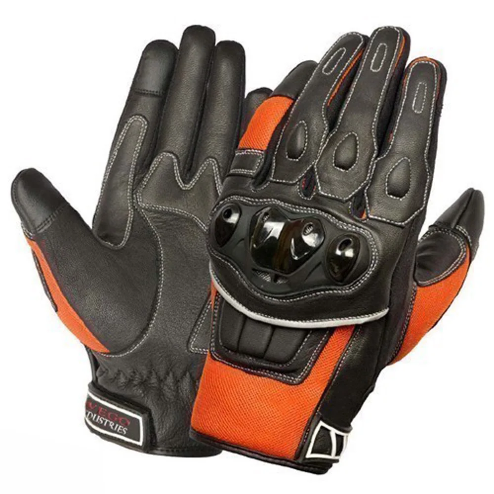 2024 Racing Glove Motorcycle Riding Premium Leather Knuckle Protect ...