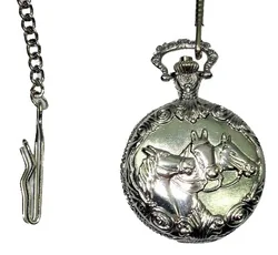 Античная бронза Дракон Дизайн карманные часы ожерелье кулон Кварцевый брелок часы карманные часы