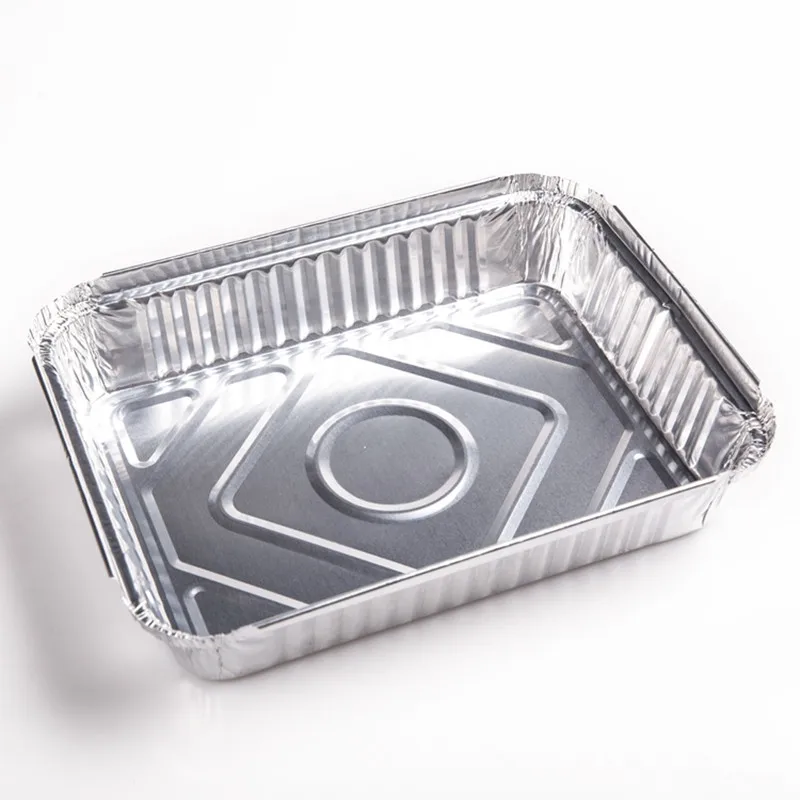 Grosir Pabrik Food Grade 9 Inci Sekali Pakai 1070ml Wadah Makanan Aluminium Foil Bentuk Lonjong untuk Kemasan Restoran Bawa Pulang