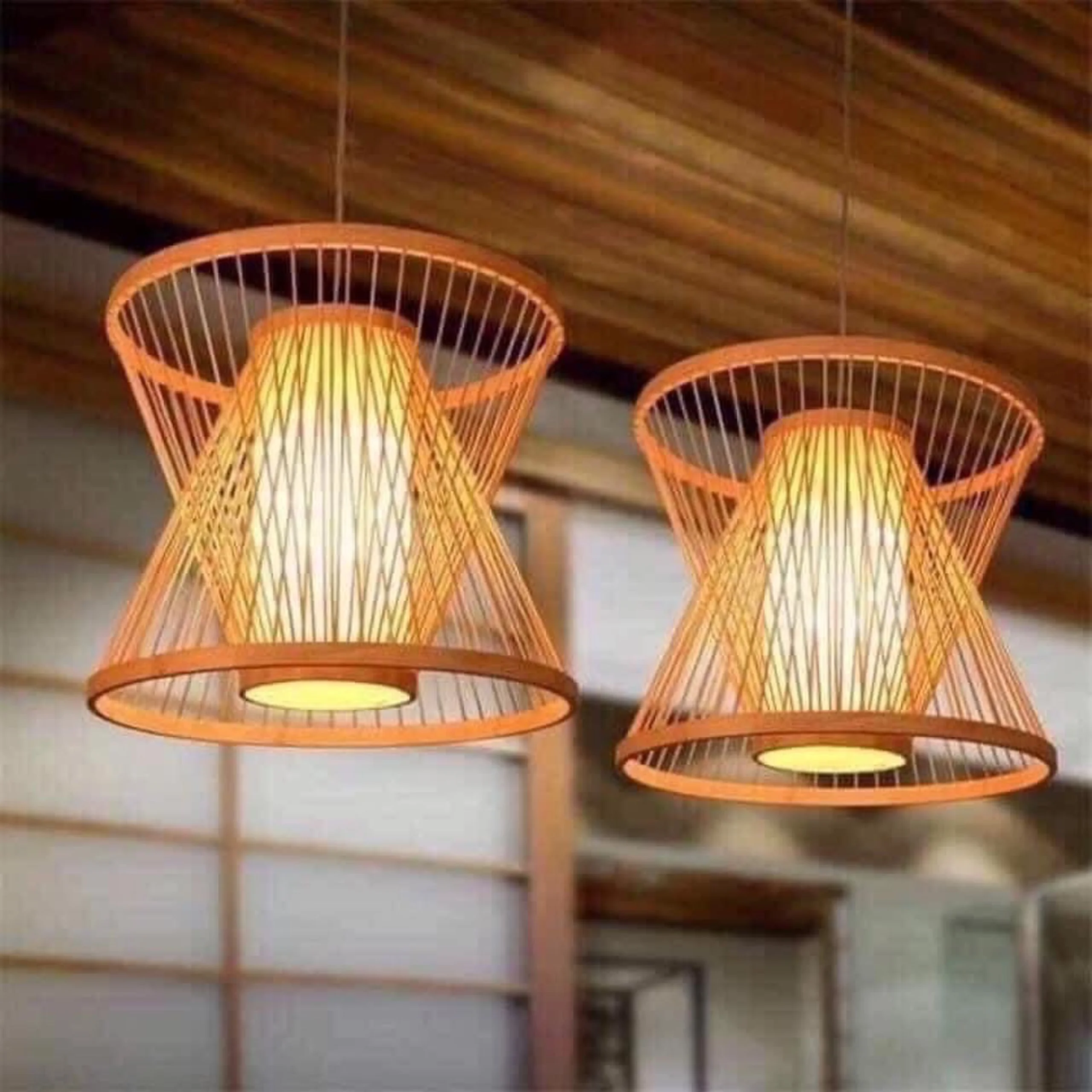 Светильник Bamboo_Rattan_Lamp