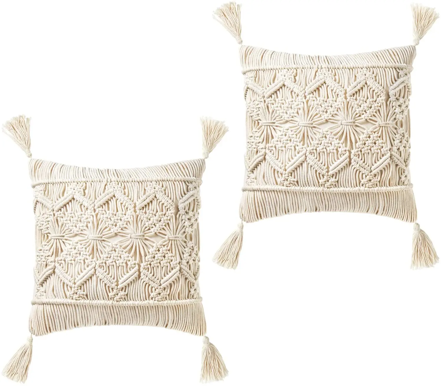 macrame pillow cover