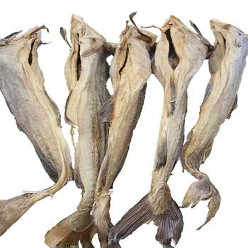 Norwegian Stockfish (Round Cod, 50-70cm Long): 100-lbs Dealer Pack (40-50  Large Stockfish, Uncut)