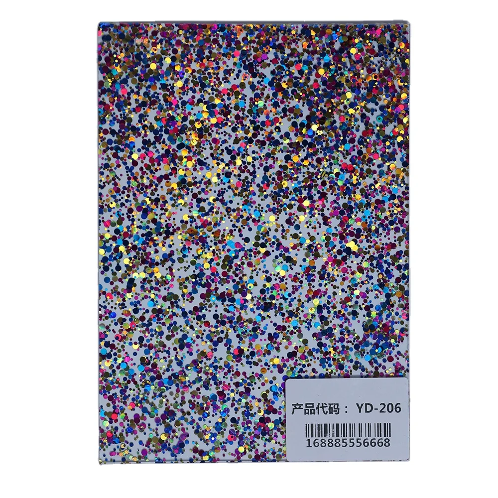 Silver Glitter Acrylic Sheet 