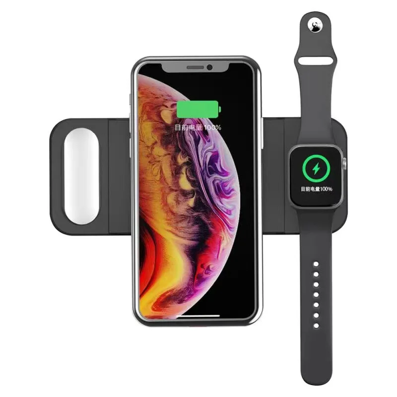 Cargador Magnético Inalámbrico Plegable Para Iphone E Iwatch,15w,Promoción,3  En 1 - Buy 15w Plegable Magnético Inalámbrico Cargador,3in1 Cargador  Inalámbrico,Cargador Inalámbrico Estación Para Smartphone Product on  Alibaba.com