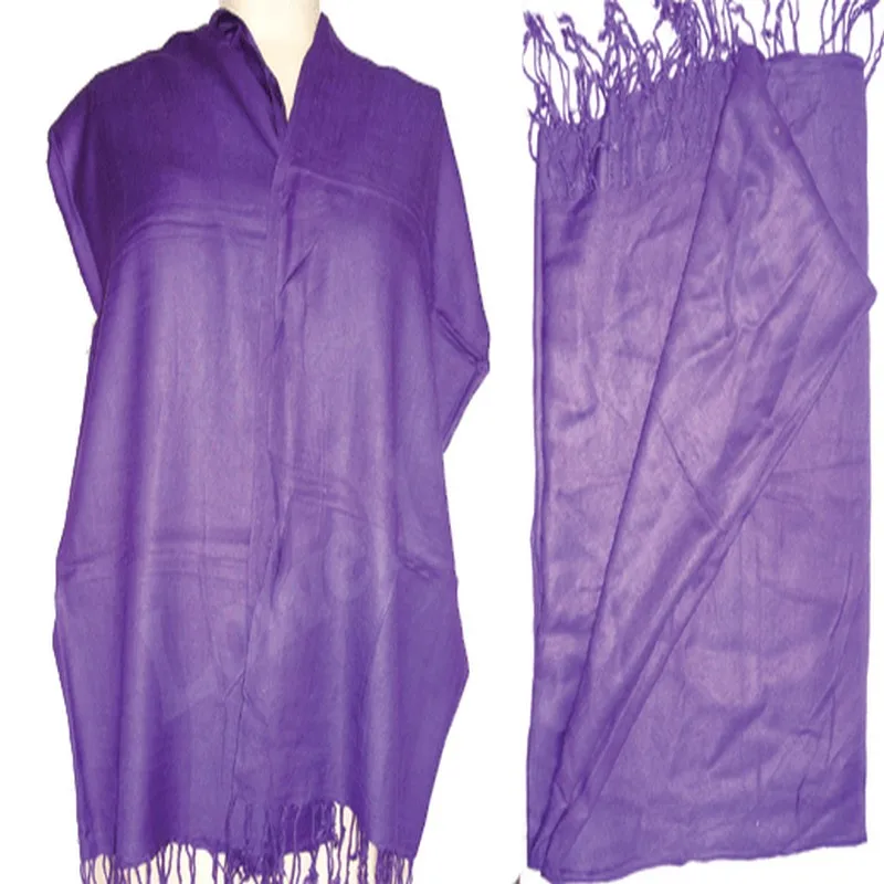 
 jacquard pashmina plain stole  