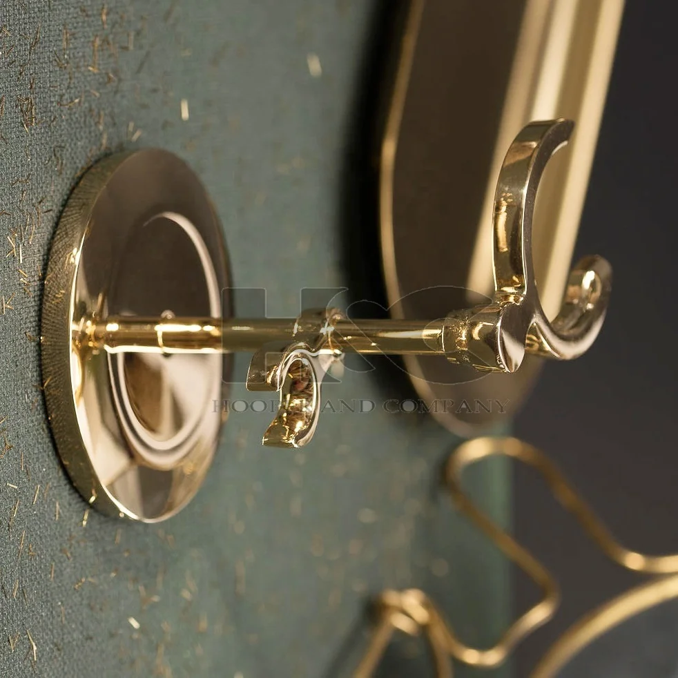 Золотая кисть и бритвенная стойка с логотипом на заказ