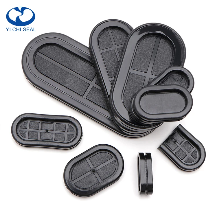 Custom Rubber Products Rectangular Silicone Rubber Square Seal Grommet