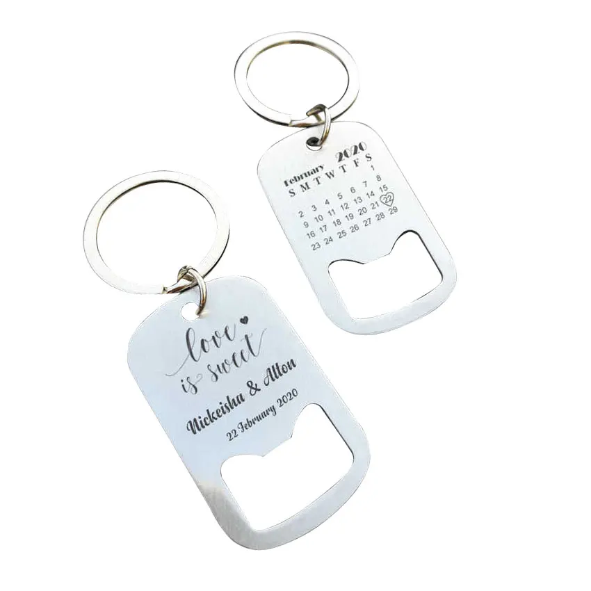 Металлический брелок с лазерной гравировкой и логотипом на заказ