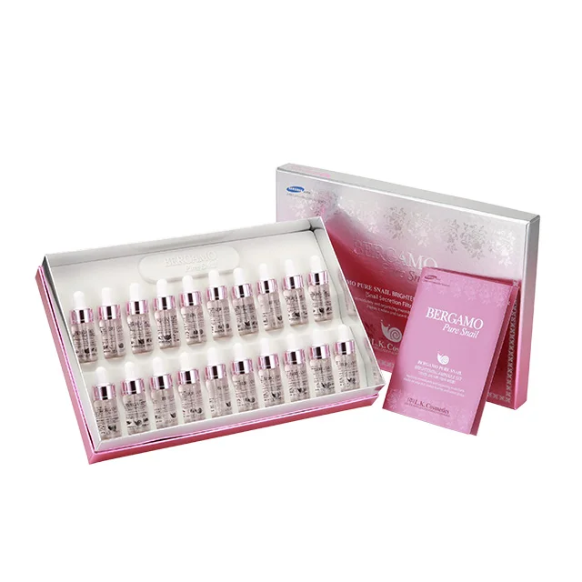 BERGAMO SKIN CARE SNAIL AMPOULE SET (20PCS) - Luxury Gift