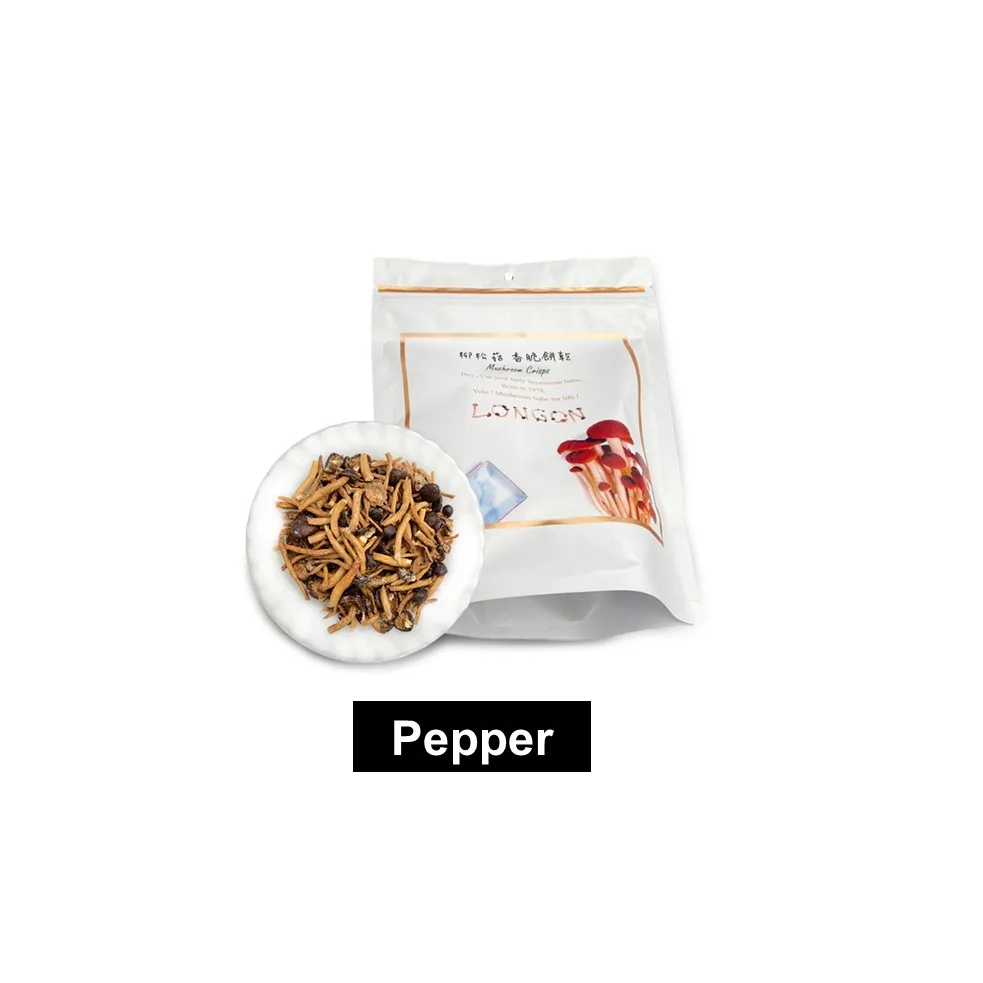 pepper flavor poplar mushroom chips for Vegetarian food