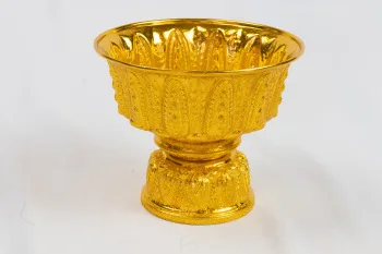 Ready to Export Commercial Service Equipment Size 22 Cm. Aluminum Gold Pedestal Serving Trays for Serving Supplier in Thailand