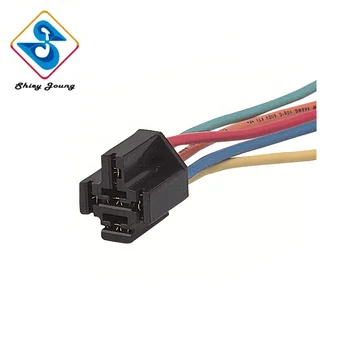 5 Color Coded Leads Mini Relay Wiring Harness Female Assembly Plug 5 ...