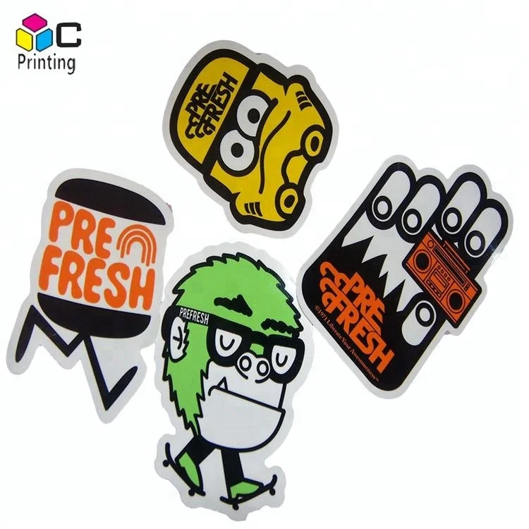 Custom fridge durable Cheap waterproof die cut vinyl magnetic stickers