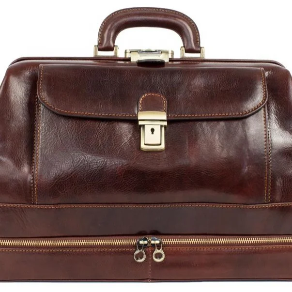 personalized leather doctor bag