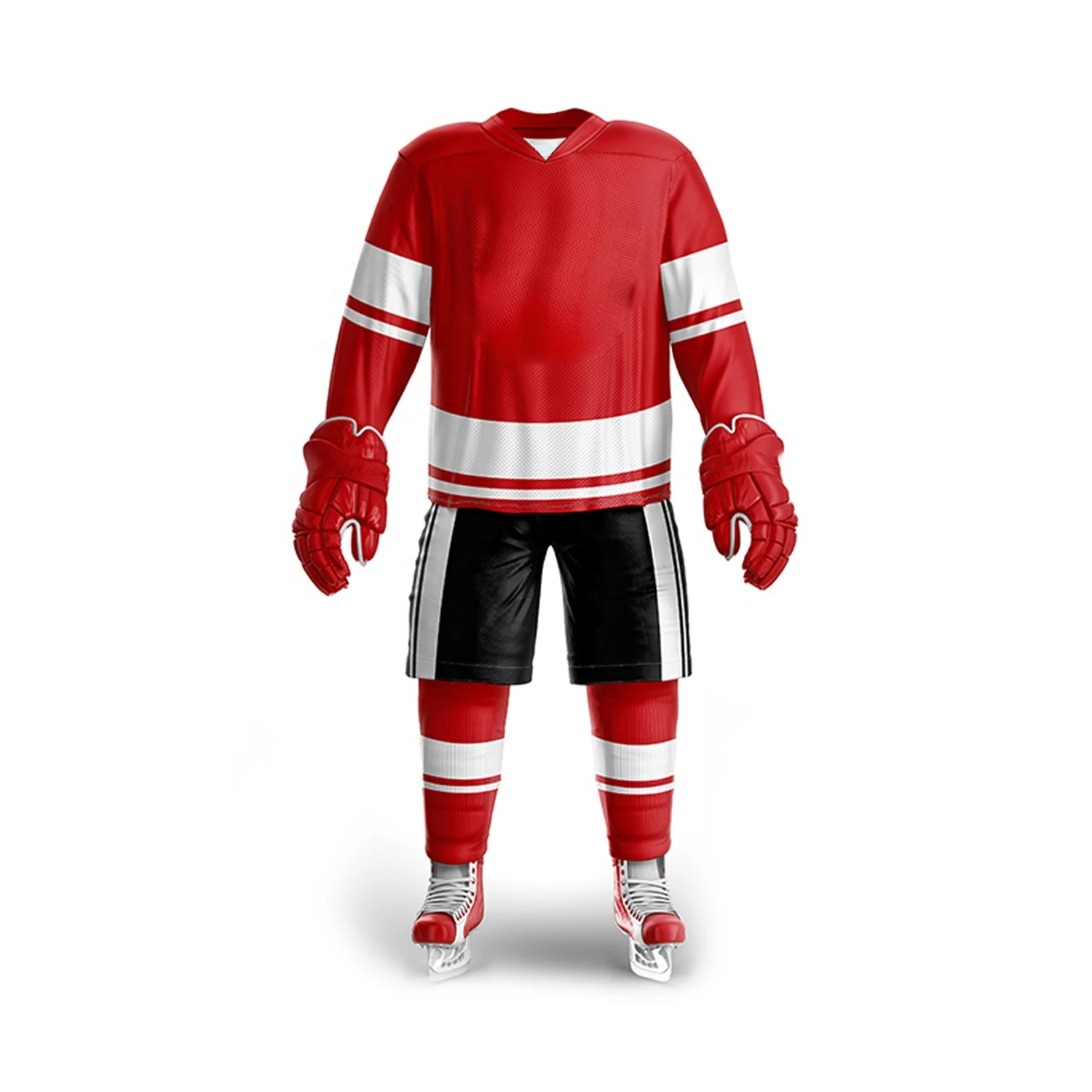 Icepack Blackout #23 Hockey Jersey – Red and White Shop