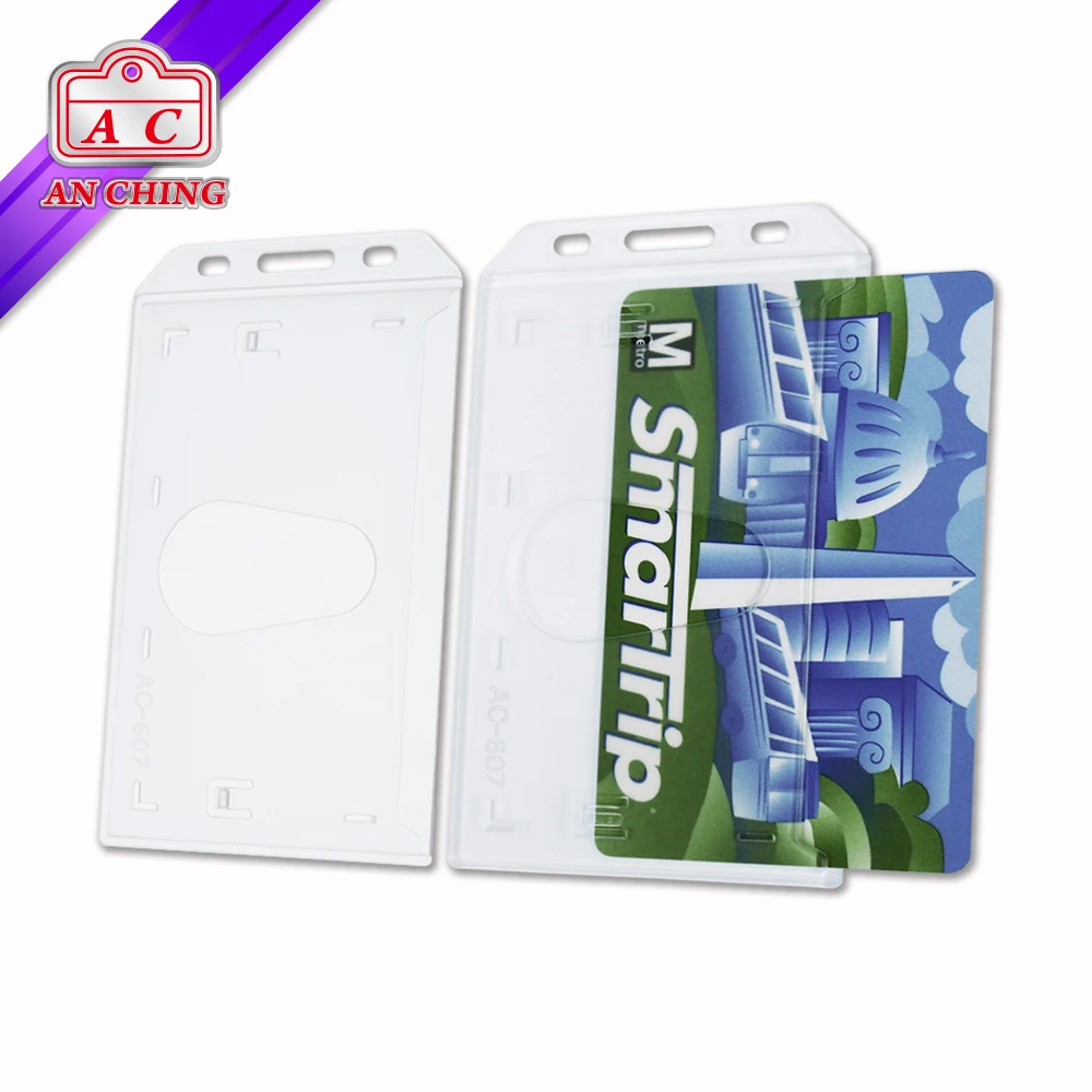 Free Shipping in Central and South America Only Business Vertical ID Card Holder Hard Plastic