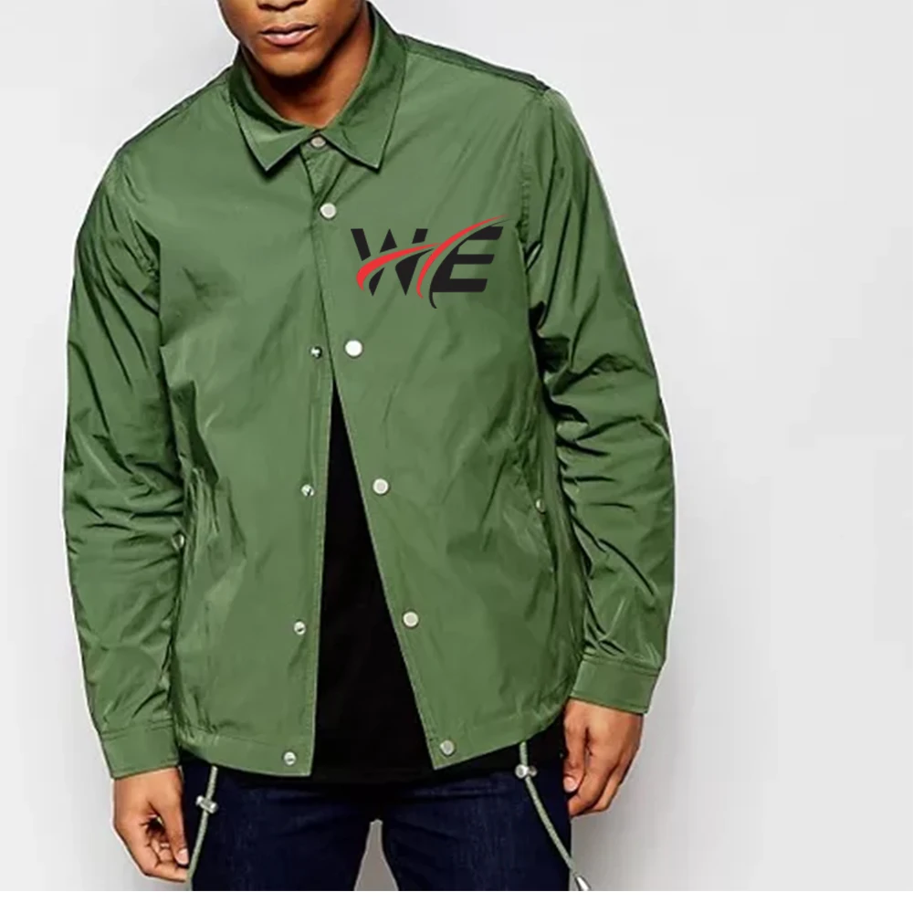 nylon windbreaker coaches jacket