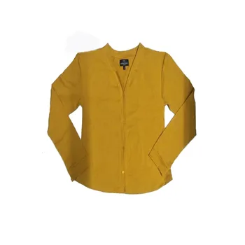 FARAH NAZ New York Women's Mustard Perfect Blend Cardigan Top Jersey Ultra Trendy & Suitable for All Seasons Custom Dresses