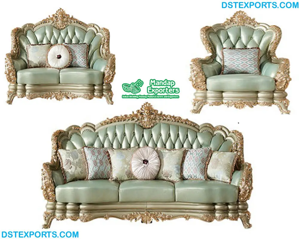 LV 01205 Lavish Classic Fabric & Antique Gold Finish Living Room Victorian  Style Sorina Collection By Acme Furniture