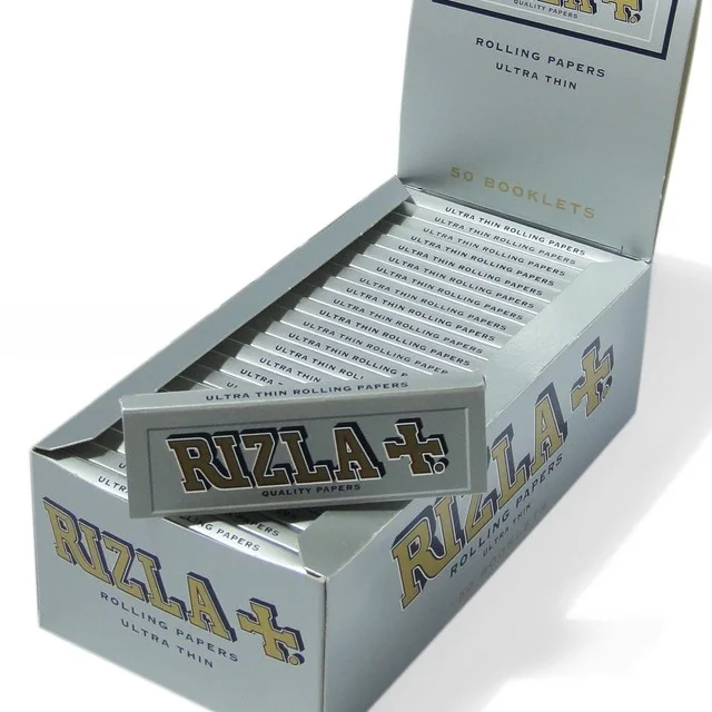 Rizla Серебристая/синяя тонкая курительная бумага большого размера