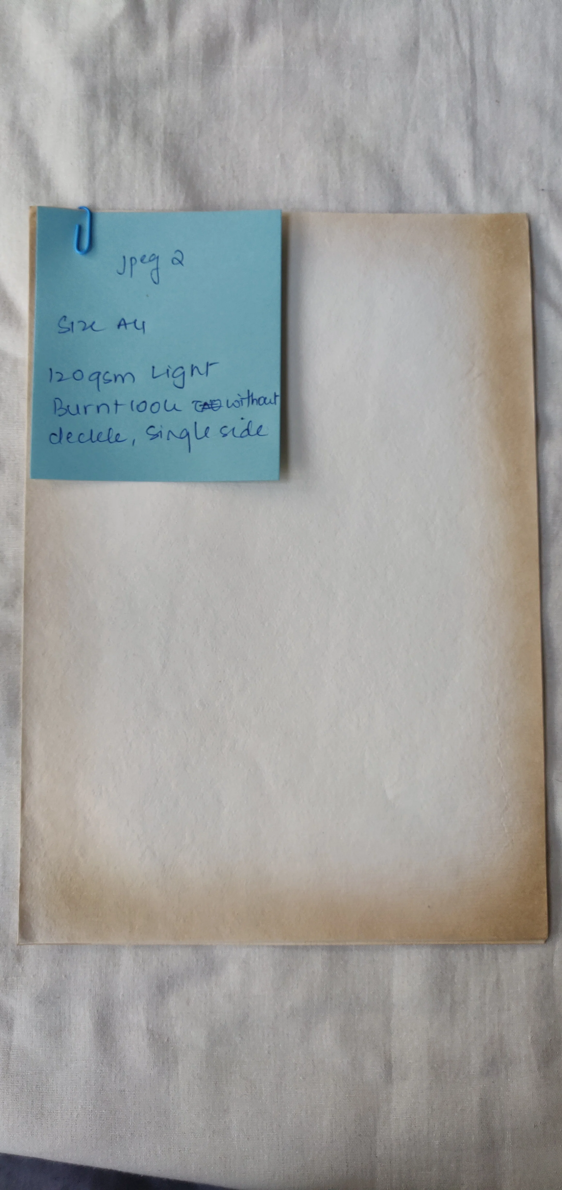 Old Look Paper Letter Writing Paper Sets Made From Deckle Edged Papers With Burnt Edges