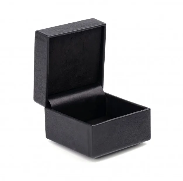 Buy Engraved Women's Black Leather Jewelry Box with Glass Lid
