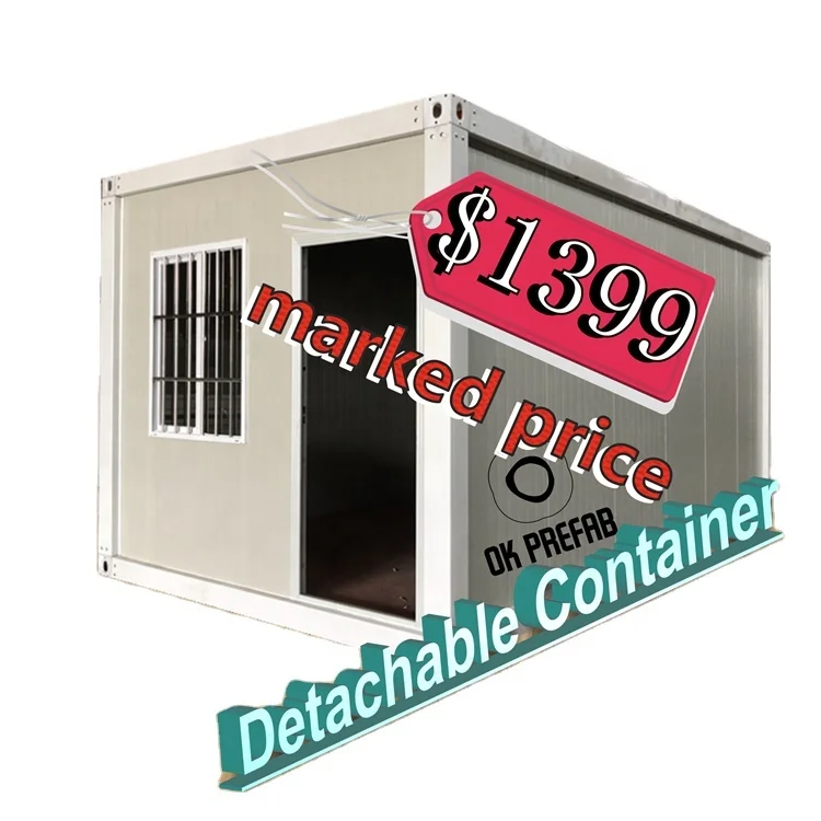 OK Prefab Folding Container Van and Portable Cabins Prefab Labor Camp for Sale