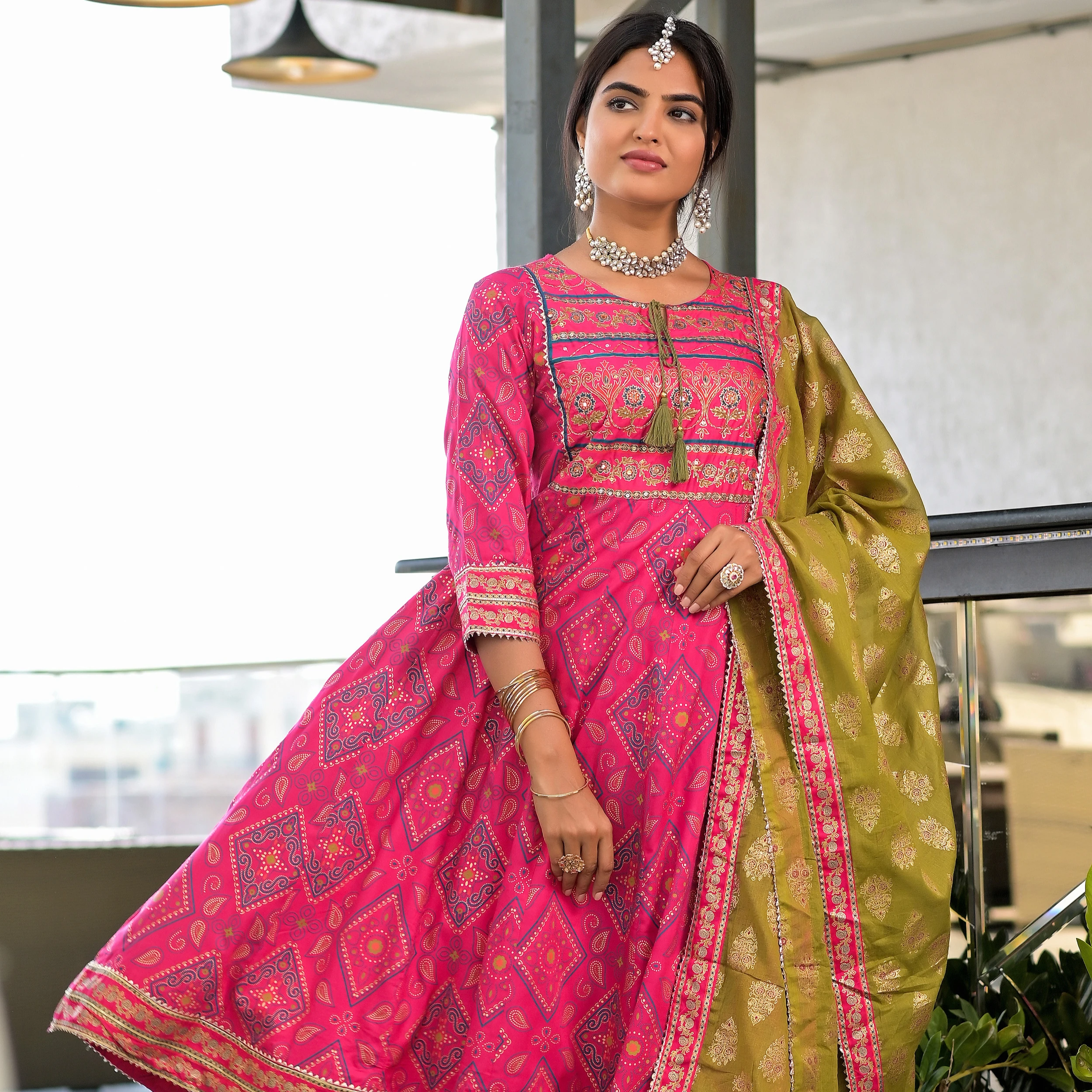 Traditional Wear Anarkali Kurtis Women 