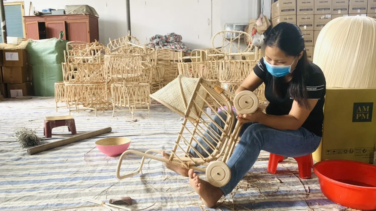 Wholesale Strong Rattan Fiber Natural Caro Rattan Cane bing Roll