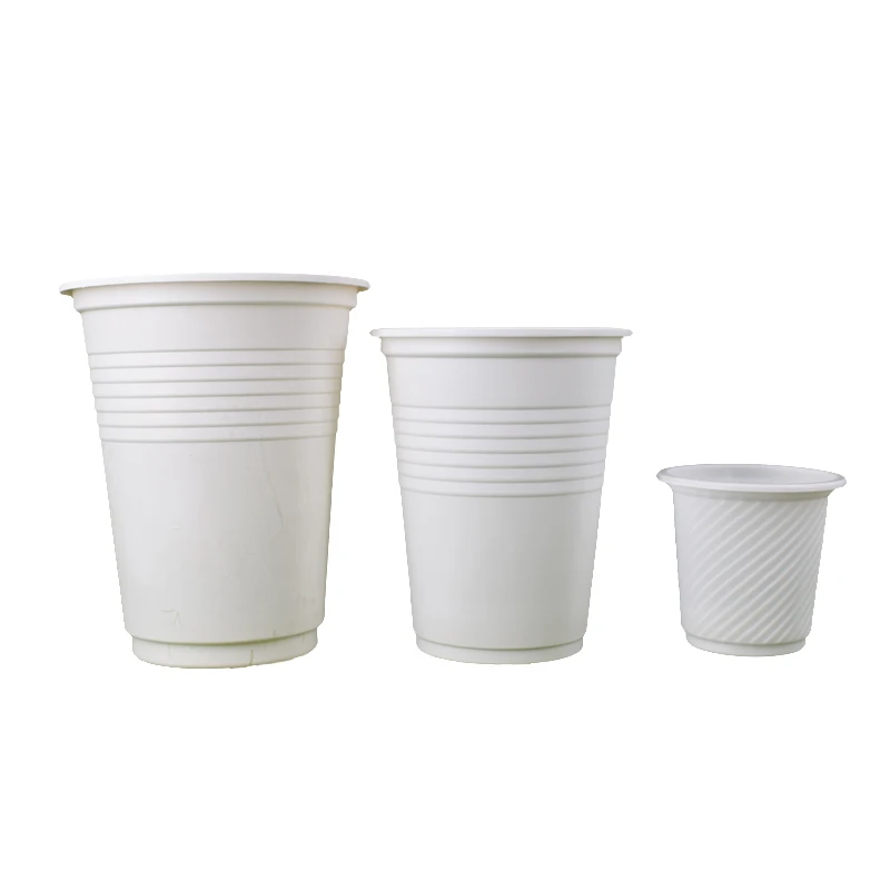 high quality white plastic cups 180ml