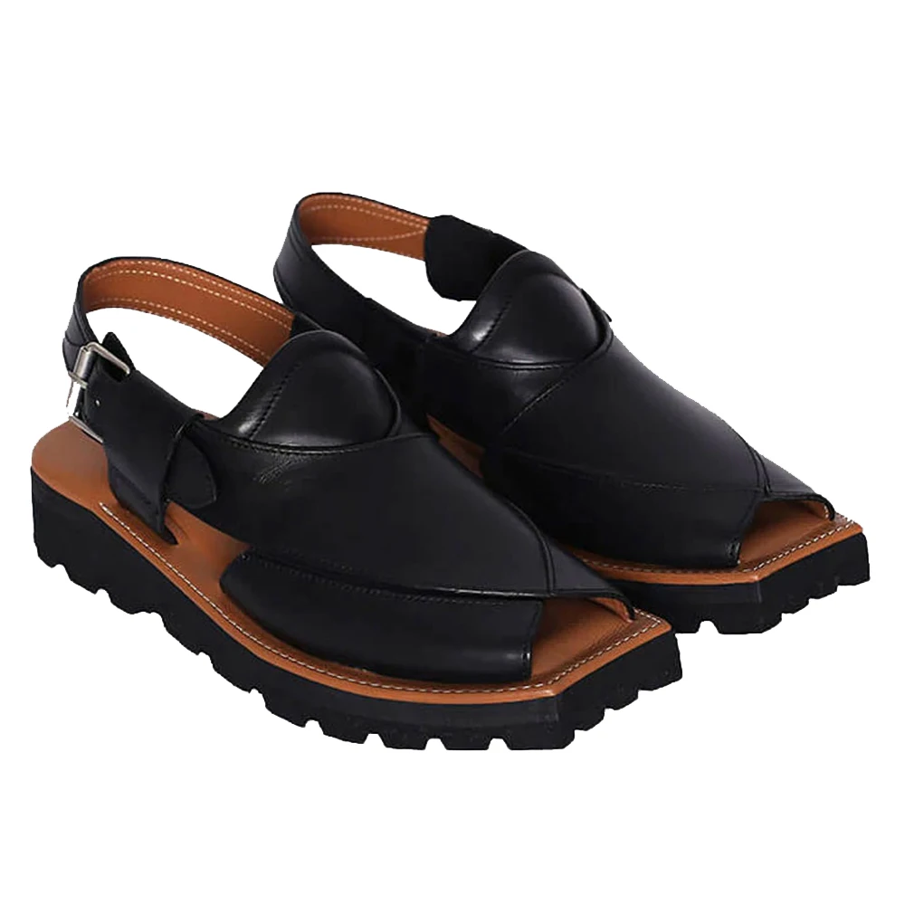 High Quality Men's Hand Made Leather Pakistani Peshawari Chappal At  Wholesale 2022 - Buy Summer Double Sole Cowhide Leather Peshawari Chappal,Hot  Selling Handmade Pure Leather Peshawari Kaptaan Chappal,Pakistani Peshawari  Chappal Genuine 100%