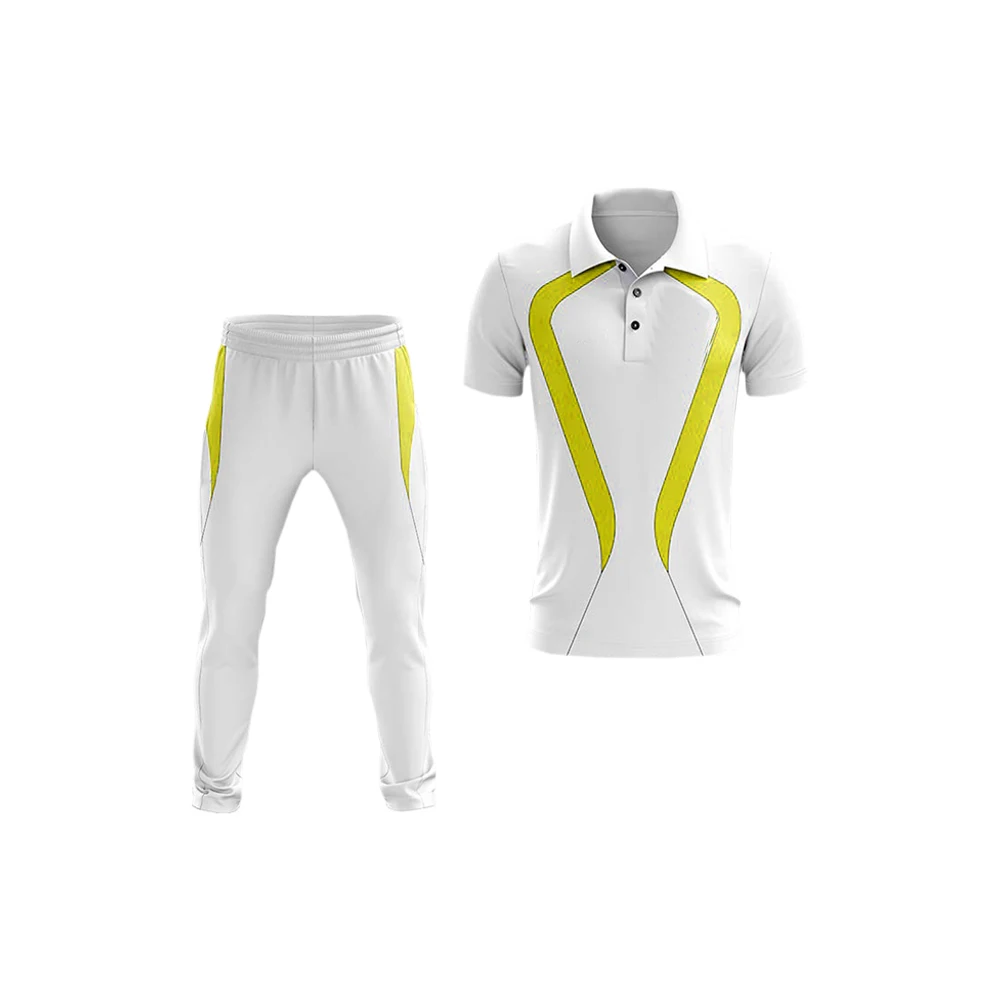 CBB Cricket Shirt & Trouser Uniform White Combo Kit - Cricket Best Buy