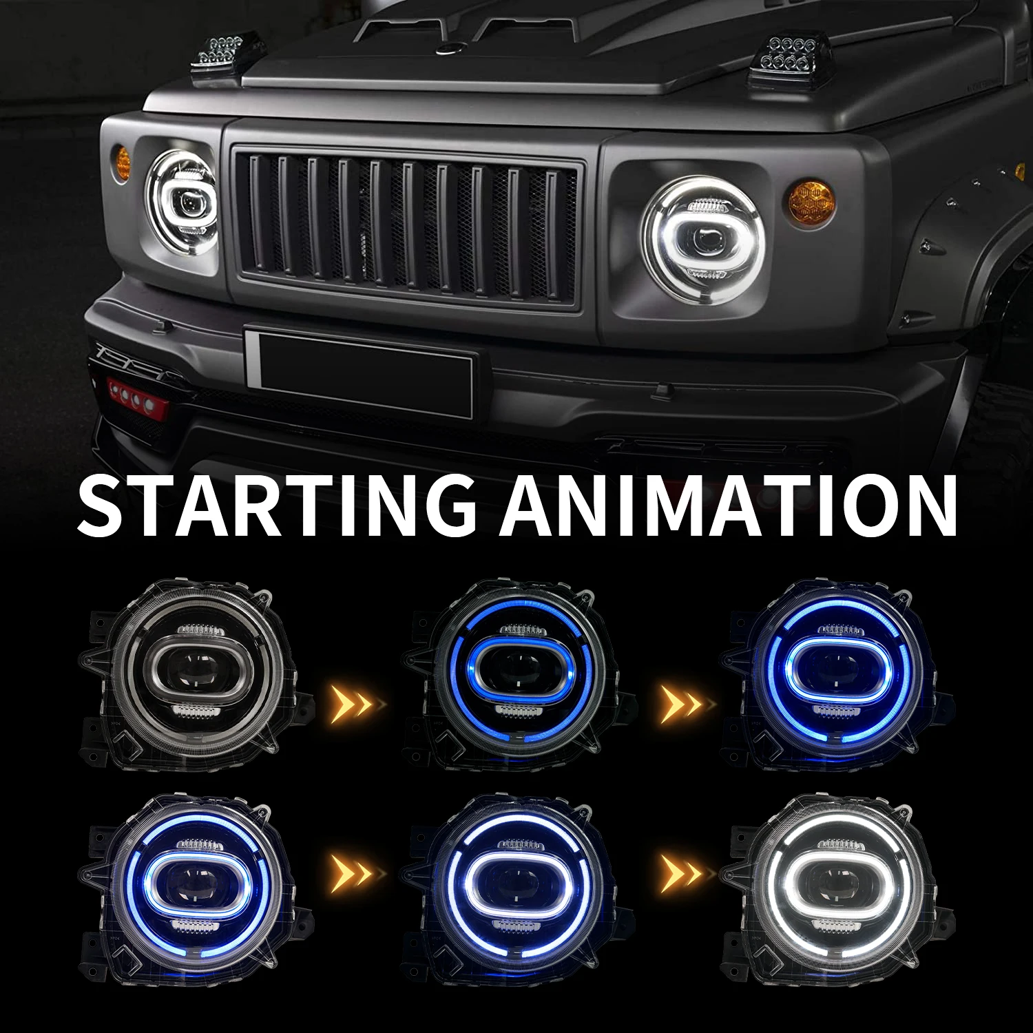 Wholesale Original Replacement Jimny Headlamp with Sequential Turn signal 2018-UP Headlights for  Suzuki Jimny