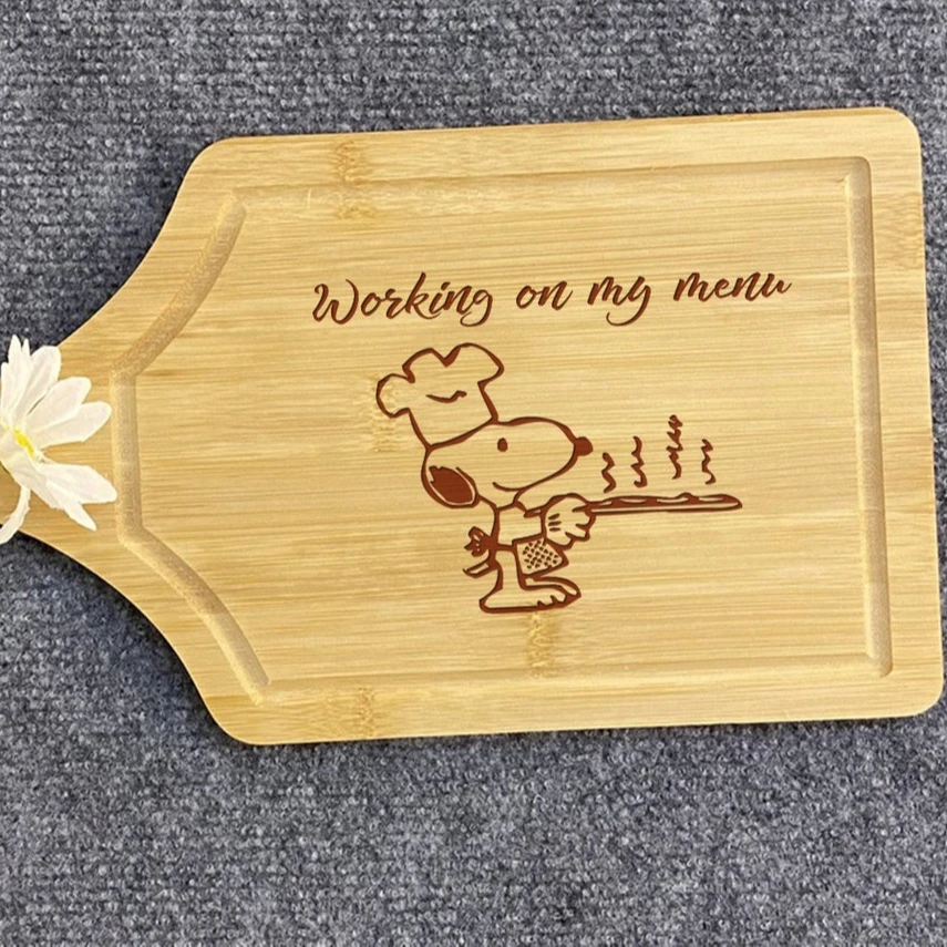 Large Bamboo Cutting Board (Personalized Name & Year) (Min Qty 1)