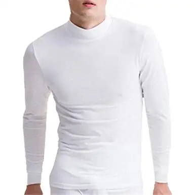 high neck long sleeve shirt mens