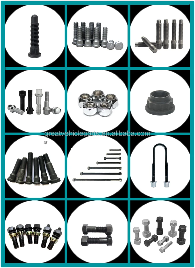 M10x1.25 Zinc Plated Grade 8 Extended Atv Wheel Studs And Nuts Buy