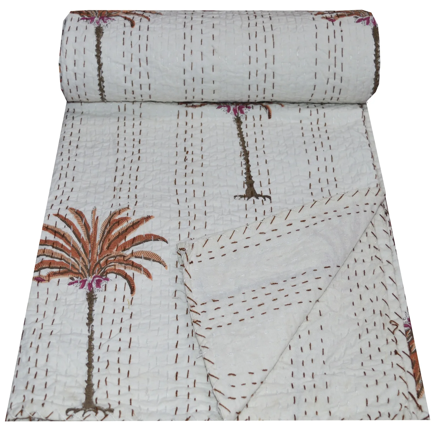 Bedding Bohemian Bedspread Indian Kantha Quilt Throw Vintage Kantha
