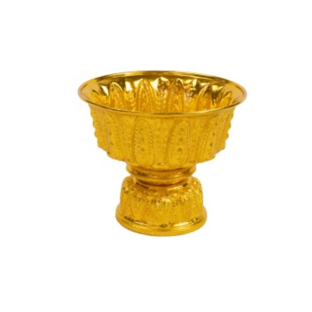 Ready to Export Commercial Service Equipment Size 22 Cm. Aluminum Gold Pedestal Serving Trays for Serving Supplier in Thailand