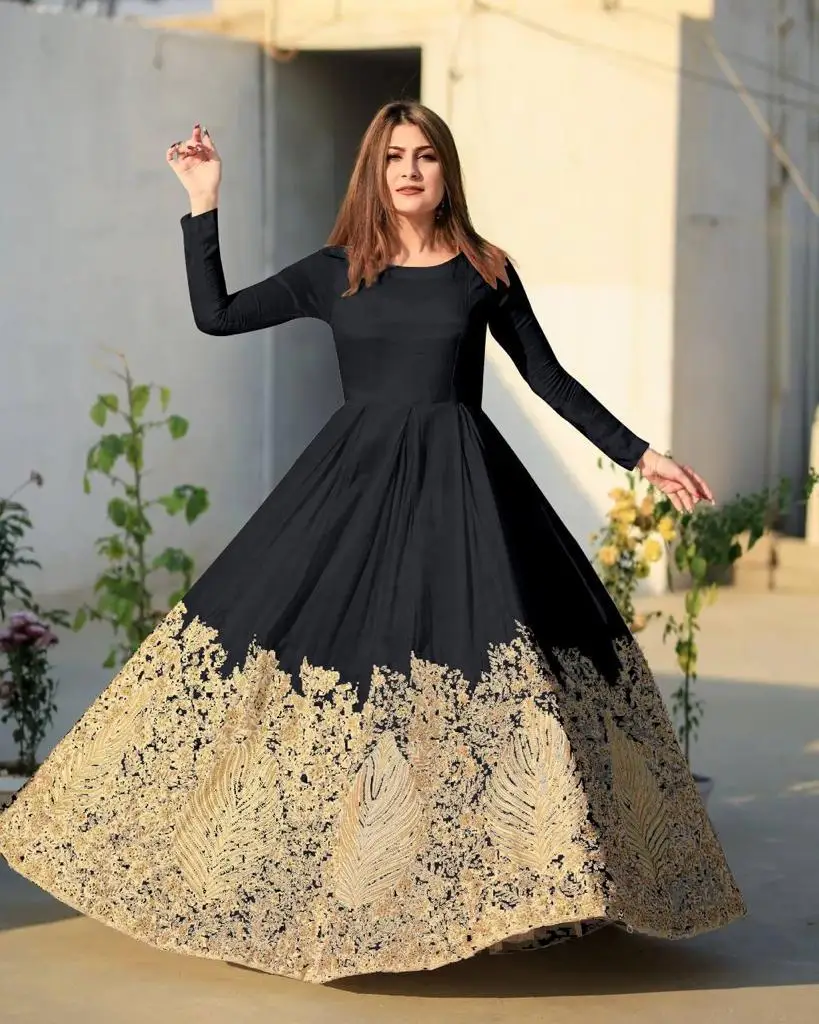 Party Wear Long Gowns at best price in Jaipur by Royal Export | ID:  6671517497